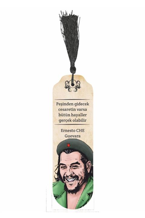 Hayat Poster Ernesto Che Guevara Püsküllü Ahşap Ayraç