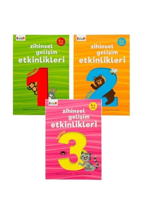 eolo yayınları 4 Yaş Zihinsel Gelişim Etkinlikleri - 3 Kitap Set