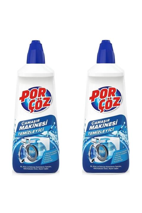 Porçöz Çamaşır Makinesi Temizleyici 400 ml X 2 Adet