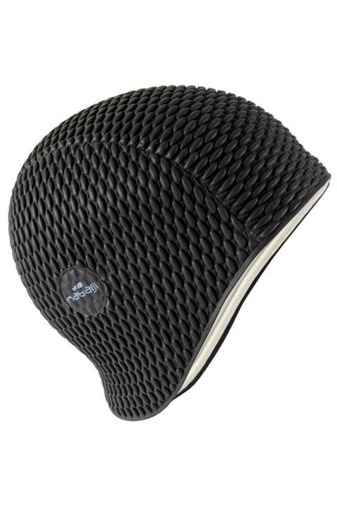 Nabaiji Kabartmalı Lateks Yüzücü Bonesi - Siyah