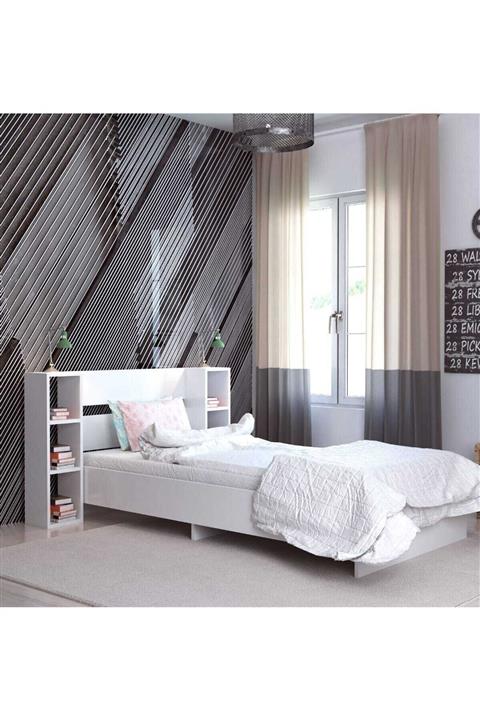 TOCCO 1097 Smart Lüx Kitaplıklı Tek Kişilik Karyola