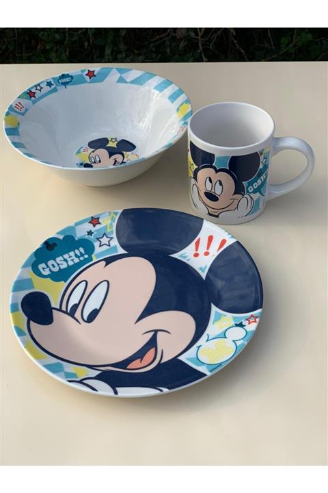 dunyazuccaciye Porselen 3 Parça Mama Seti