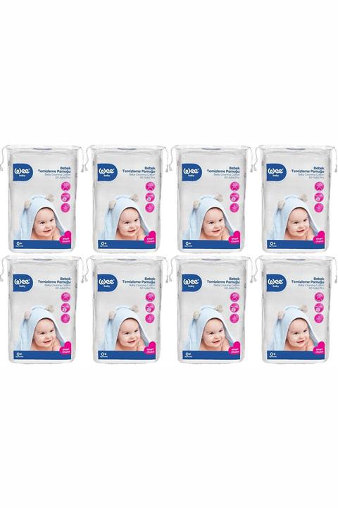 Wee Baby Bebek Temizleme Pamuğu 60x8=480 Adet