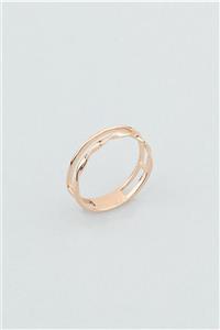 So CHIC... Minimal 18 Ayar Rose Altın Kaplama Gümüş Yüzük