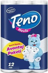 Teno Ultra Kağıt Havlu Çift Katlı 12 Li Paket