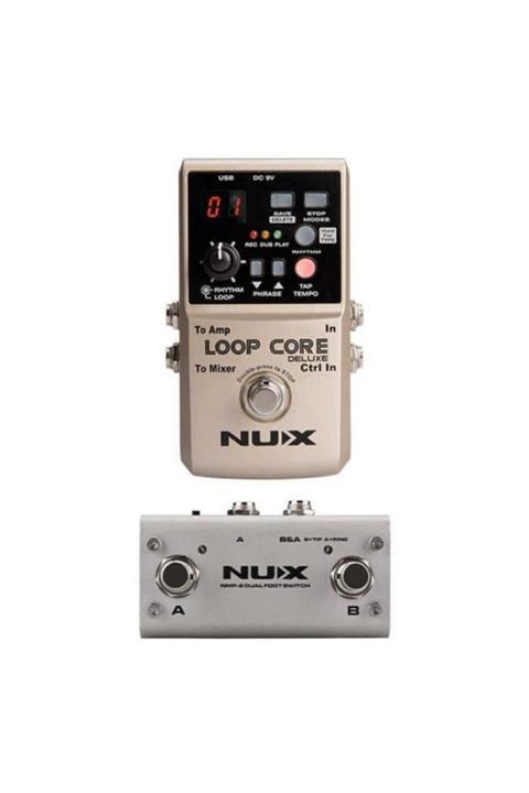 Nux Loop Core Deluxe Looper Pedalı Ve Kontrol Pedalı