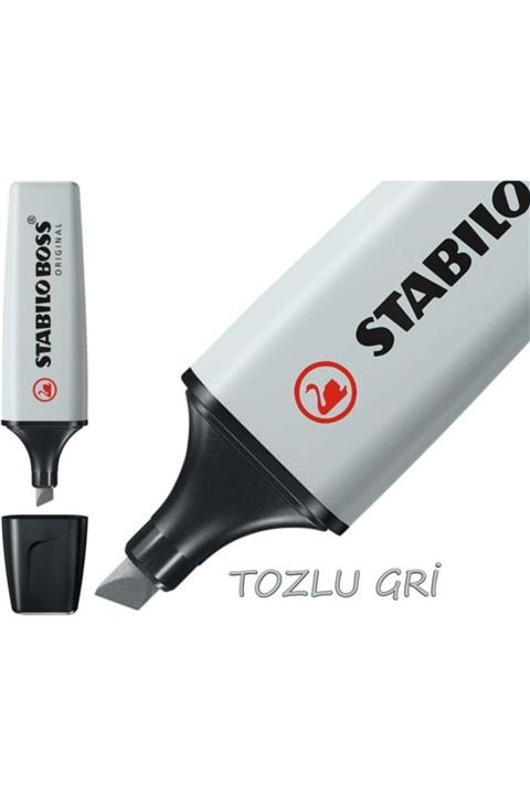 Stabilo Boss Fosforlu Işaretleme Kalemi Pastel Tozlu Gri