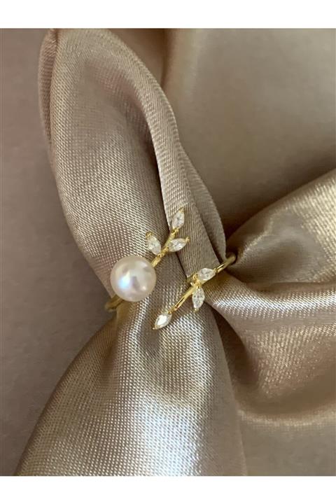 denizden silver Incili Gümüş Yüzük