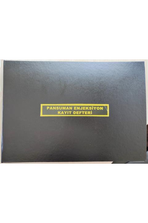World Pansuman Enjeksiyon Kayıt Defteri - 200 Yaprak/400 Sayfa