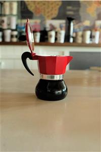 Tohana Moka Pot 3 Cup Kırmızı Siyah