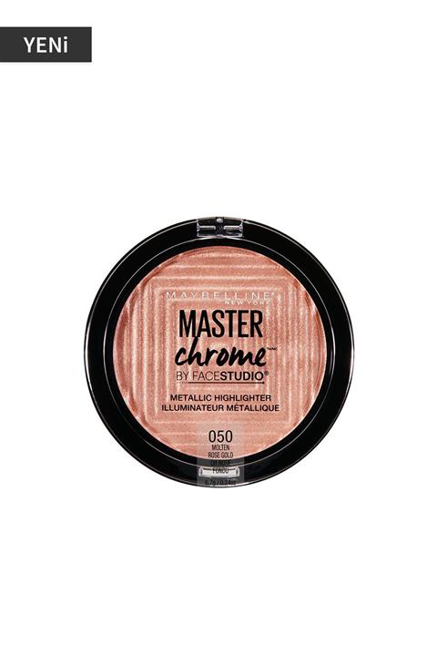 Maybelline New York Metalik Aydınlatıcı - Master Chrome Metallic Highlighter Molten Rose Gold