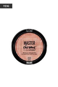 Maybelline New York Metalik Aydınlatıcı - Master Chrome Metallic Highlighter Molten Rose Gold