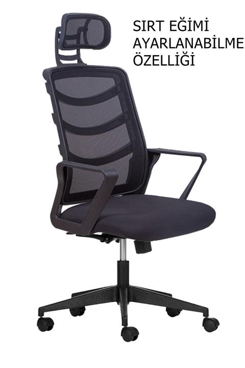 Arm Fileli Sırt Ayarlı Müdür Koltuğu Yönetici Koltuğu Makam Koltuğu Büro Ofis Koltuğu