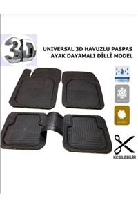 Universal Araba Paspası 3 D Havuzlu Kaucuk