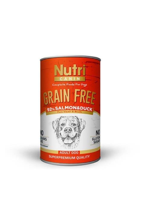 Nutri Canin Tahılsız Somonlu Ördekli Konserve Köpek Maması 400 gr