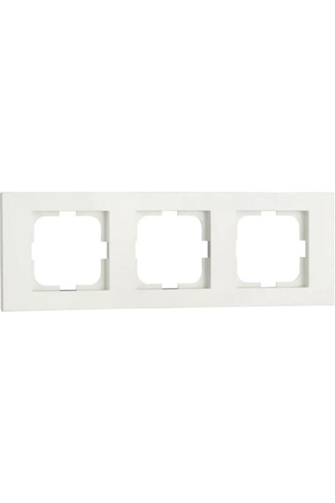 OVİVO Seldur Grano Beyaz Üçlü Çerçeve