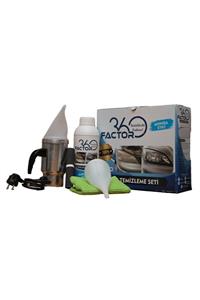 Factor360 Far Temizleme Seti 3 Lü Far Parlatma Seti Far Temizleme Sıvısı 500 Ml.