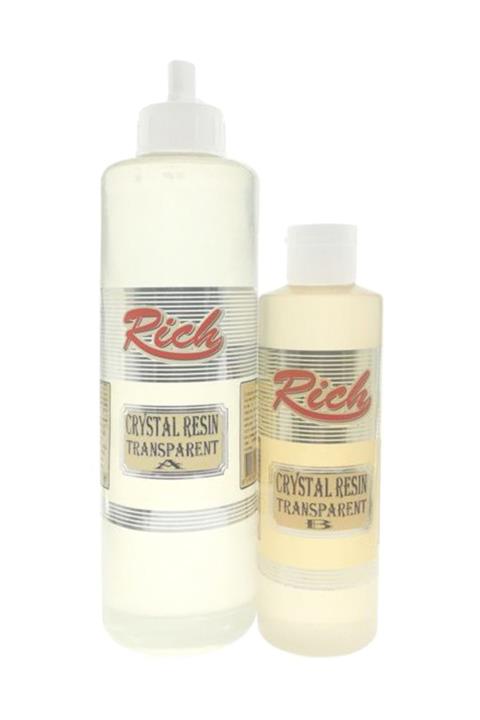 Rich Crystal Resin Transparan Şeffaf Kristal Reçine Epoksi 750 cc.