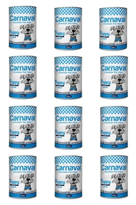 Pukka Ticaret Carnaval Dog Kuzu Etli Yavru Köpek Konservesi 400 Gr X 12 Adet Carkon_yavruköpek_12
