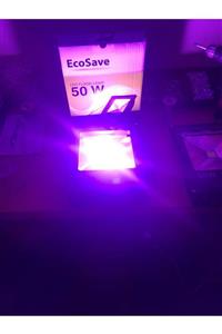 Ecosave 50w Grow Led Projektör Bitki Büyütme Fişli Ve Kablolu