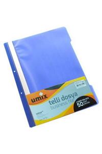 Umix A4 Telli Dosya I 50'li Mavi 5'li Paket (250 Adet)