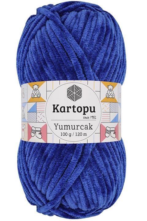 Kartopu Yumurcak Kadife Ip Gece Mavisi K524 Ve 1 Adet Ilmek Işaretleyici