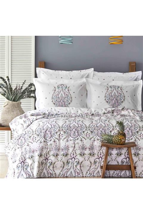 Karaca Home Nery Mürdüm Kapitoneli Tek Kişilik Yatak Örtüsü Seti