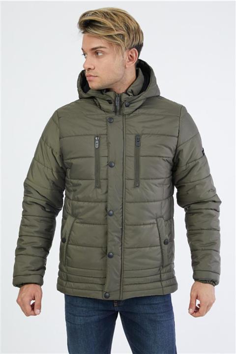 Wise Erkek Kapüşonlu Içi Polarlı Kaban - Haki