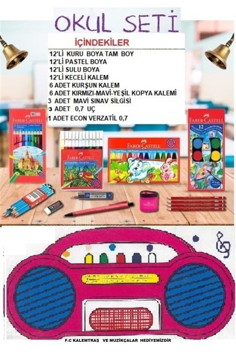 Faber Castell Okul Seti 70 Parca + Hediyeler
