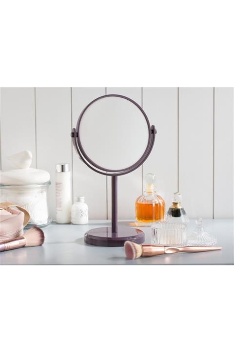 Madame Coco Nera Çift Taraflı Masa Aynası - Koyu Mürdüm