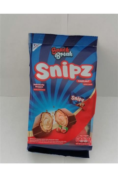 AMERICAN FOOD American Foods Sb Snipz Kokolin Kaplı Fındıklı Mini Gofret