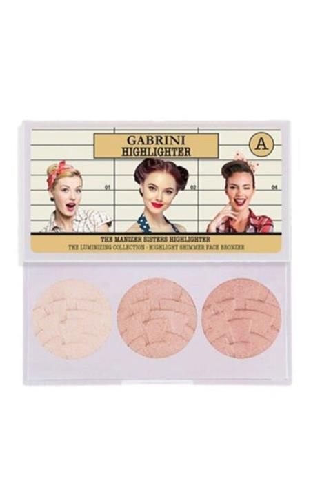 Gabrini 3'lü Aydınlatıcı Paleti Highligter A