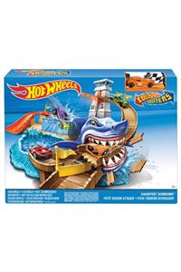 HOT WHEELS Renk Değiştiren Araçlar Sharky Oyun Seti - Köpek Balığı Temalı Bgk04