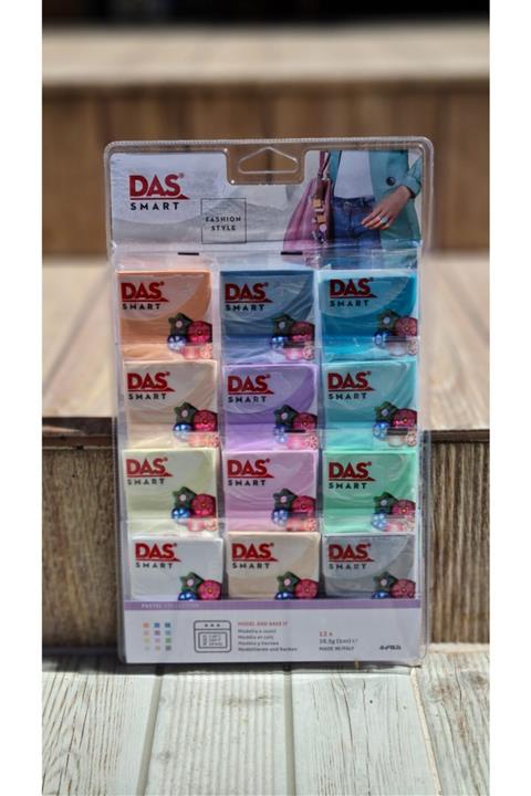 Das Smart Polimer Kil Pastel Renkler Serisi 12 'li( 28,5 Gr X 12 ) Pastel Fashion Style Polymer Clay