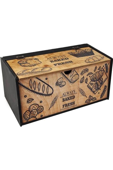 Taboo Ahşap Ekmek Sepeti