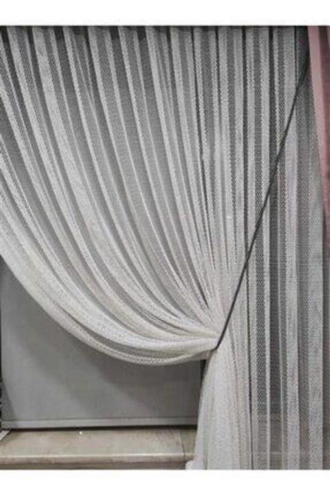 SelfStone Antrasit Kruvaze Perde Tül Fon Toplama Halat Kordon Braçol 300 Cm 1 Adet