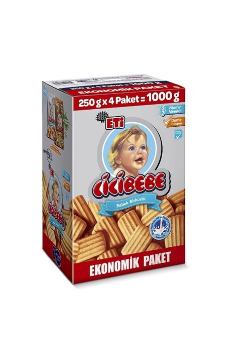 Eti Cicibebe 1000 g Bebek Bisküvisi Ekonomik Paket