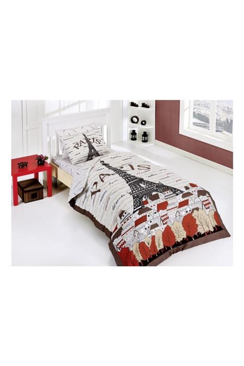 BELENAY Eyfel Kahve Uyku Seti Tek Kişilik