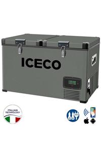 ICECO Ycd90 12/24volt 220volt 90 Litre Çift Bölmeli Outdoor Kompresörlü Oto Buzdolabı/dondurucu