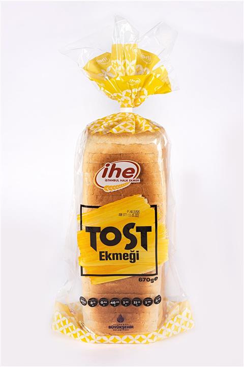 İhe Tost Ekmeği 670 gr 2 Adet