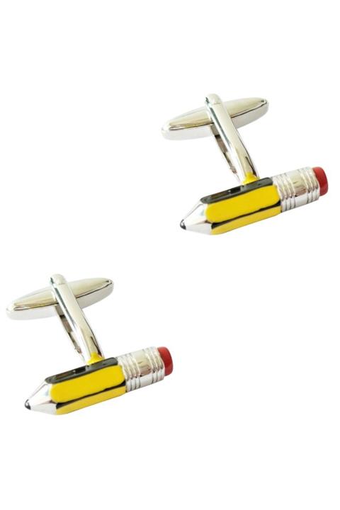 Omark Cotton Erkek Sarı Pencil Kol Düğmesi