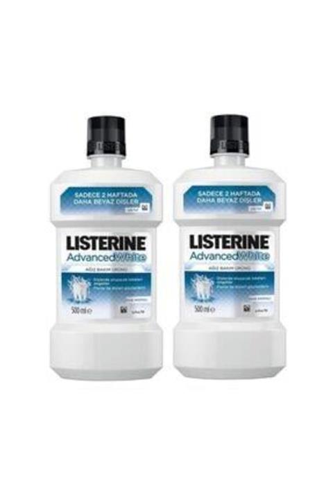 Listerine Advanced White Beyazlatıcı Gargara 500 Ml 2 Adet