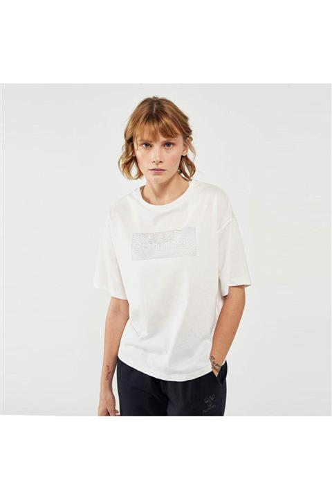 HUMMEL Kadın Beyaz Kısa Kollu Tişört