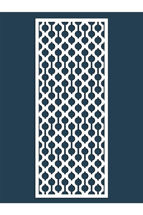 Liar Dekor Liar Ahşap Seperatör (Paravan) - KSP-210 - (10 mm) - (100 cm x 210 cm) - (Beyaz)