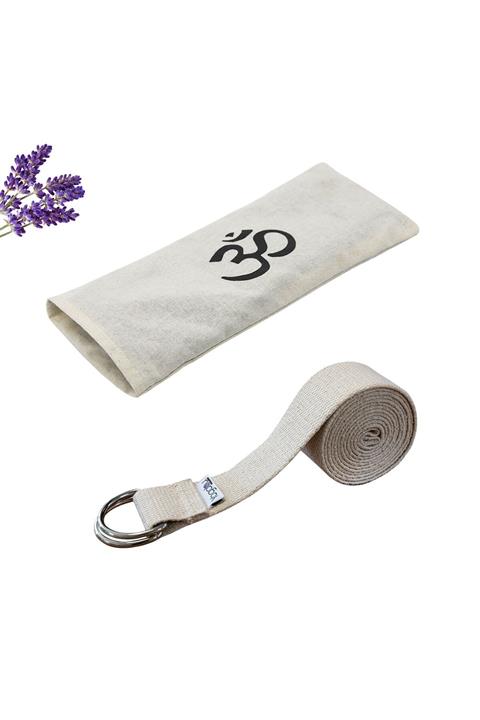 Yogabu Göz Yastığı Ve Kemer Seti Bej