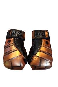 Conquer Custom Made Bronze Premium Deri Boks Eldiveni