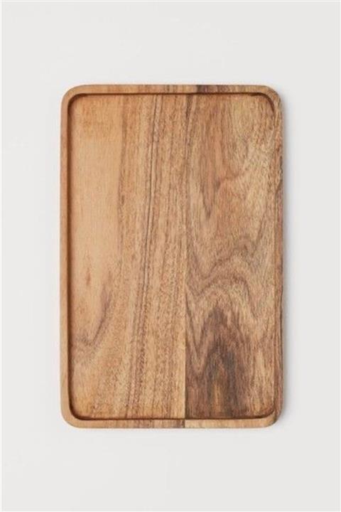 TRİWOOD Ahşap Büyük Boy Sunum Tabağı 40cmx32cm