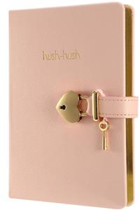 Victoria's Journals Hush Hush Pastel Kilitli Defter Pastel 13x18 Cm Pembe