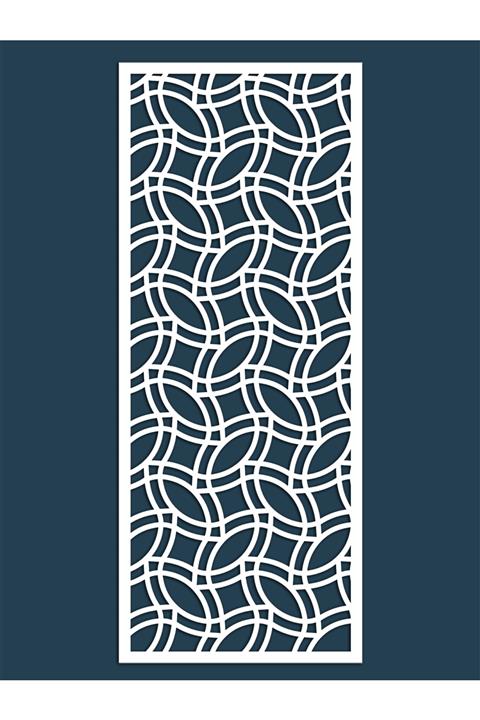 Liar Dekor Liar Ahşap Seperatör (Paravan) - KSP-69 - (10 mm) - (100 cm x 210 cm) - (Beyaz)