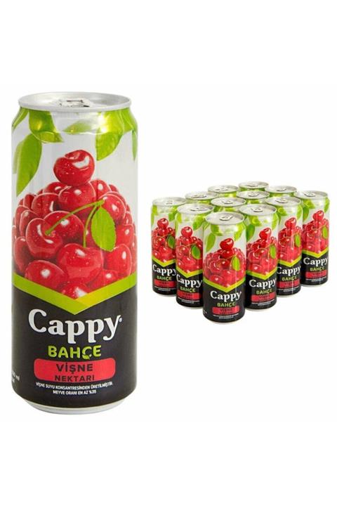 Cappy Vişne Teneke Kutu Meyve Suyu 330 ml 12 Li Set